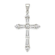 CZ Cross Charm Pendant in Real 925 Sterling Silver