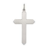 February Birthstone Cross Charm Pendant in Real 925 Sterling Silver