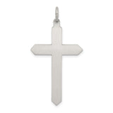 August Birthstone Cross Charm Pendant in Real 925 Sterling Silver