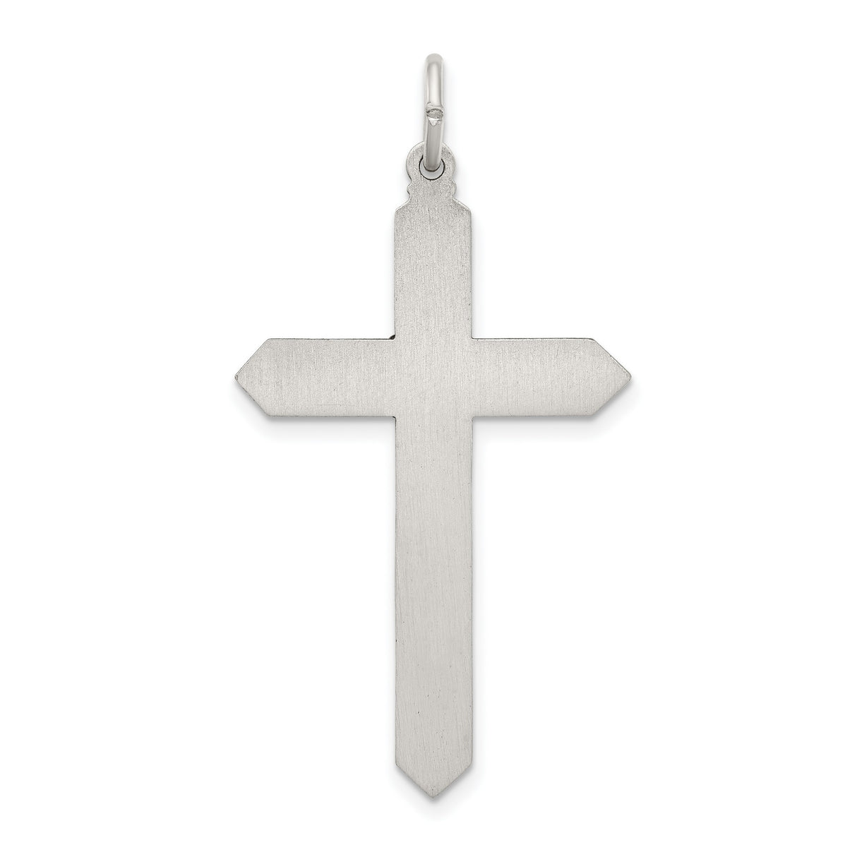 October Birthstone Cross Charm Pendant in Real 925 Sterling Silver