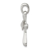 Sterling Silver Cross Pendant with Dove Charm, Symbol of Faith and Peace