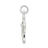 Sterling Silver Crucifix Pendant with Detailed Christ Figure and Flared Cross Design