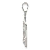 Sterling Silver Virgin Mary Pendant with Abstract Mary and Jesus Design, Christian Medal