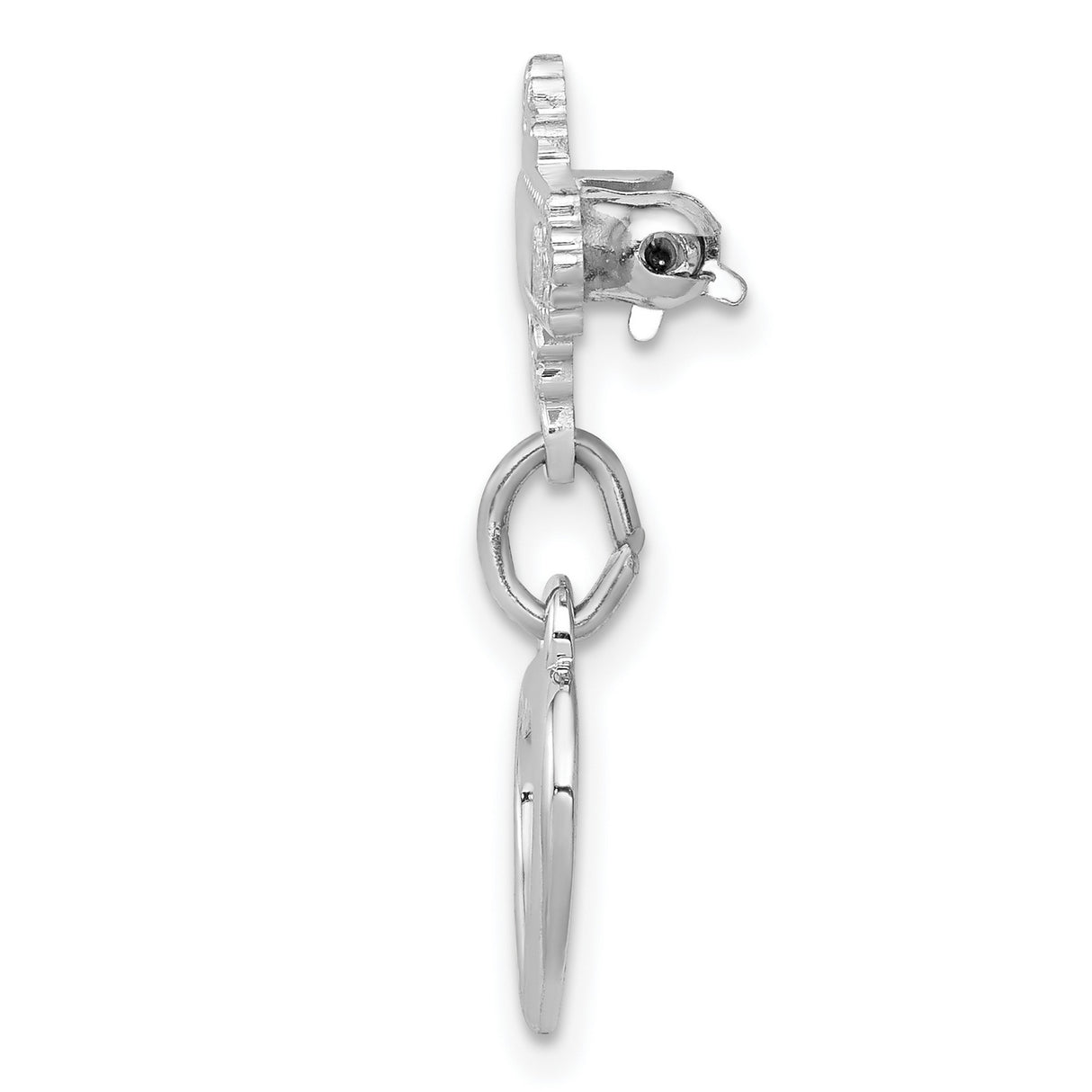 Cross Pin Charm Pendant in Real 925 Sterling Silver