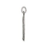 Sterling Silver Miraculous Medal Pendant with Virgin Mary and Inscription
