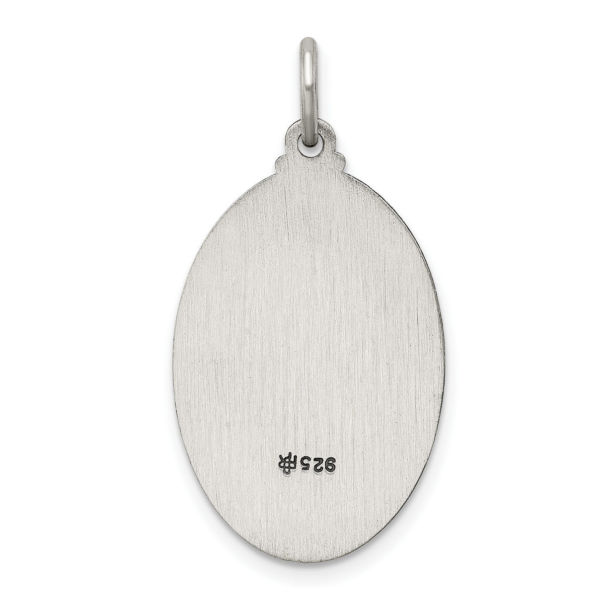 Oval Saint Jude Thaddeus Pray for Us Charm Pendant in Real 925 Sterling Silver