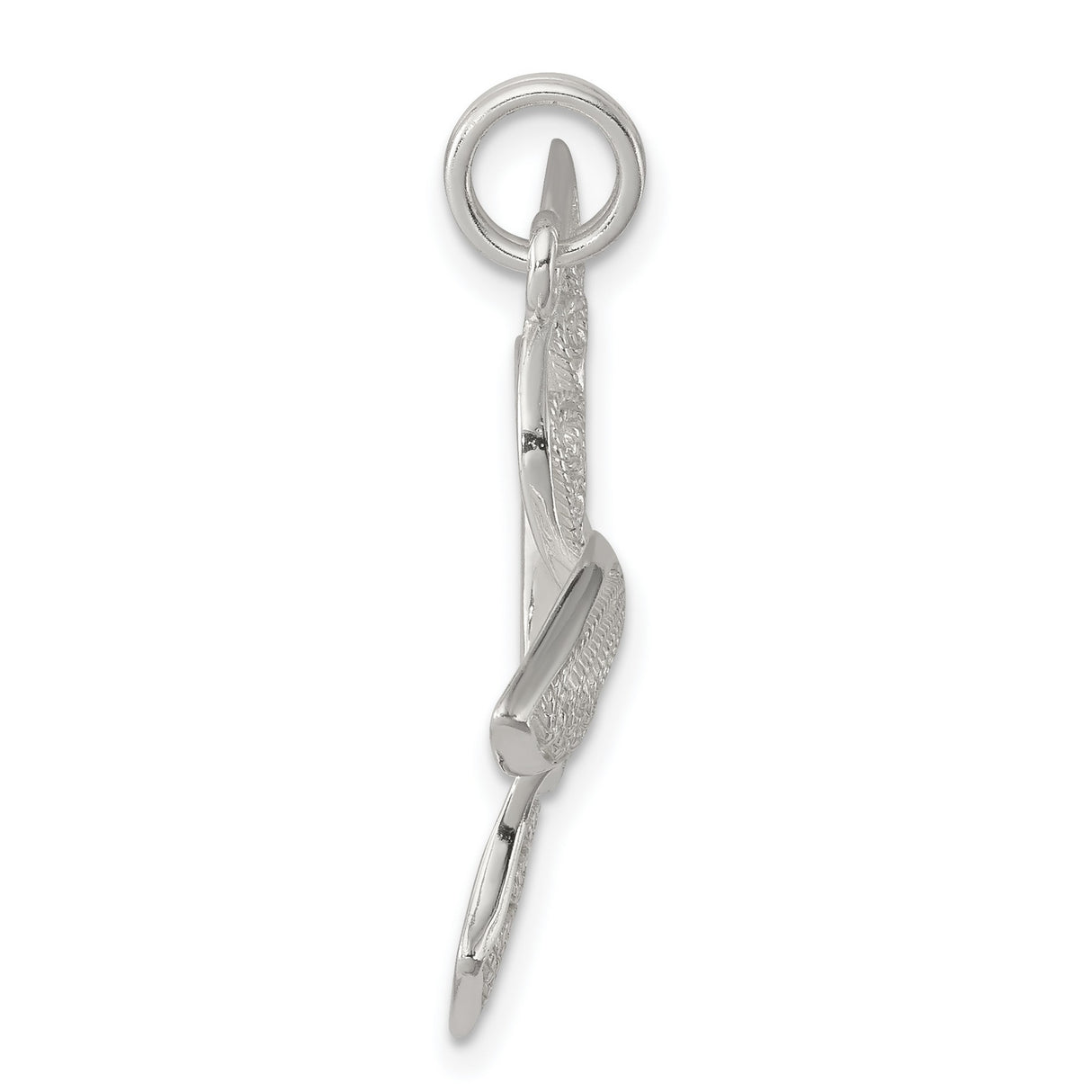 Sterling Silver Dove Pendant with Filigree Scrollwork Design, Christian Faith Jewelry