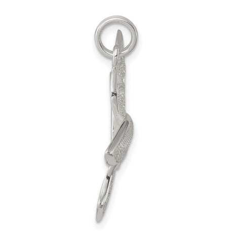 Sterling Silver Dove Pendant with Filigree Scrollwork Design, Christian Faith Jewelry