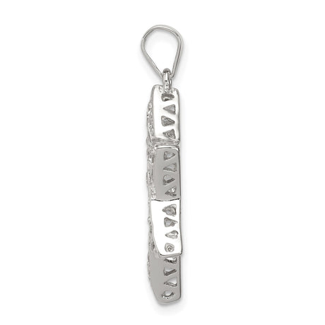 Sterling Silver Star of David Pendant with Cubic Zirconia, Jewish Religious Symbol Jewelry