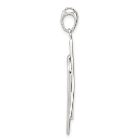 Sterling Silver Pendant, Heart and Star of David, Jewish Faith Charm for Women or Unisex Wear