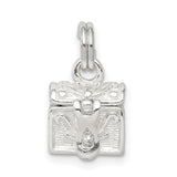 Cross Prayer Box Charm Pendant in Real 925 Sterling Silver