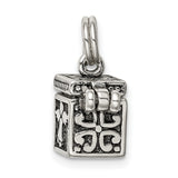 Angel Prayer Box Charm Pendant in Real 925 Sterling Silver