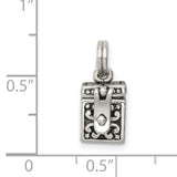 Angel Prayer Box Charm Pendant in Real 925 Sterling Silver