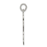 IC XC Budded Eastern Orthodox Cross Charm Pendant in Real 925 Sterling Silver