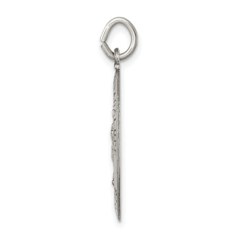 Sterling Silver Our Lady of Guadalupe Oval Pendant Medal, Pray for Us Inscription