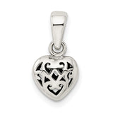 Sterling Silver Celtic Knot Heart Pendant, Symbol of Eternal Love and Unity