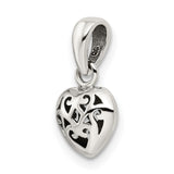 Sterling Silver Celtic Knot Heart Pendant, Symbol of Eternal Love and Unity