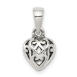 Sterling Silver Celtic Knot Heart Pendant, Symbol of Eternal Love and Unity