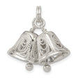 Sterling Silver Double Bell Pendant with Filigree Detailing, Christian Unity Symbol