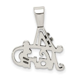 #1 Nana Words Charm Pendant in Real 925 Sterling Silver