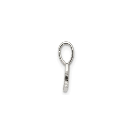 Sterling Silver Brat Pendant, Bold Script Letter Charm for Teens and Women, Playful Statement Jewelry