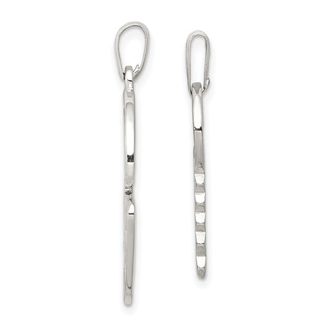 Sterling Silver Heart and Key Pendant Set, Romantic Cutout Design for Women