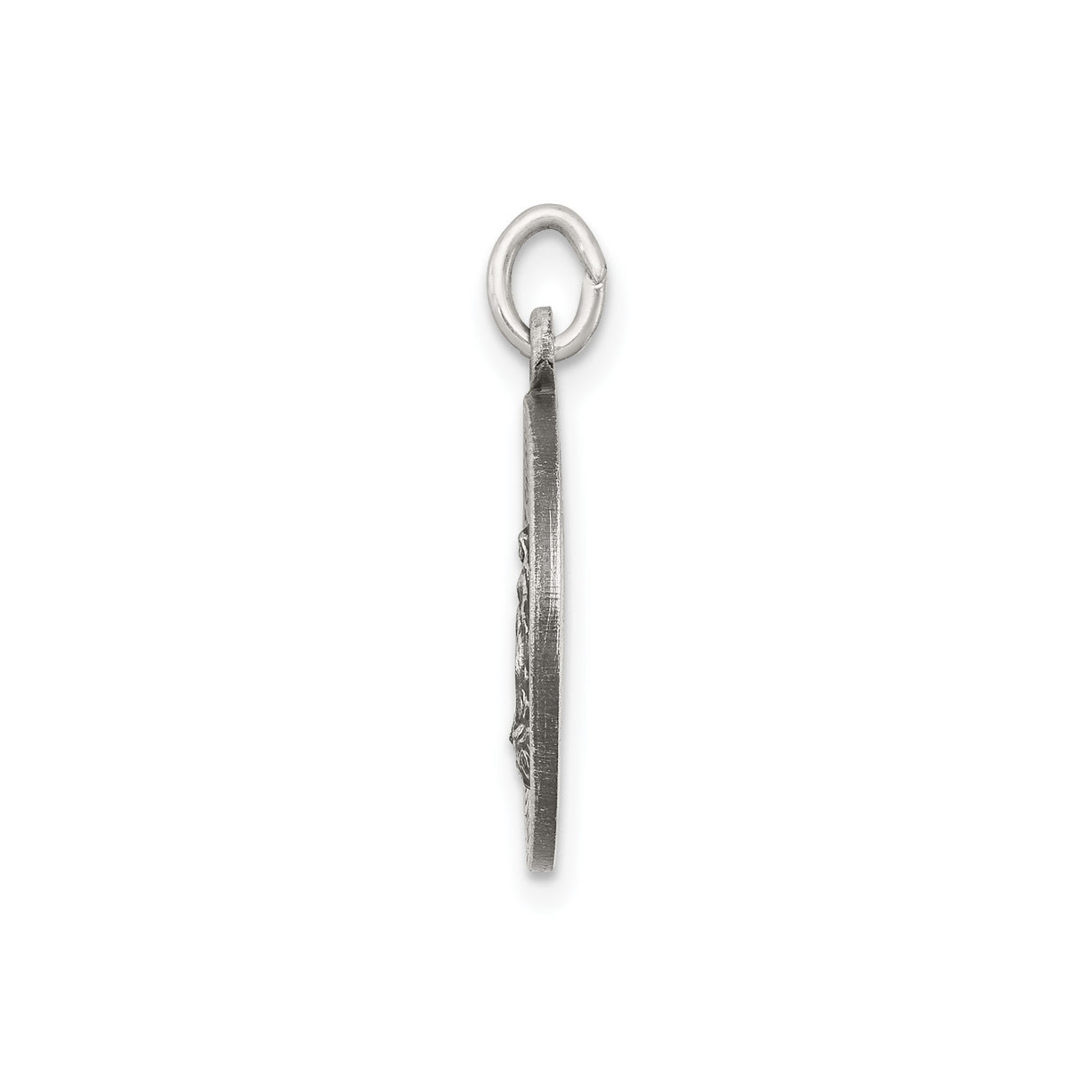Sterling Silver Miraculous Medal Pendant Featuring Virgin Mary with 1830 Inscription
