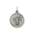 Sterling Silver Miraculous Medal Pendant Featuring Virgin Mary with 1830 Inscription