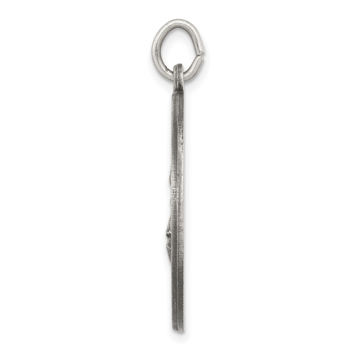Sterling Silver Saint Florian Medal Pendant with Protect Us Inscription