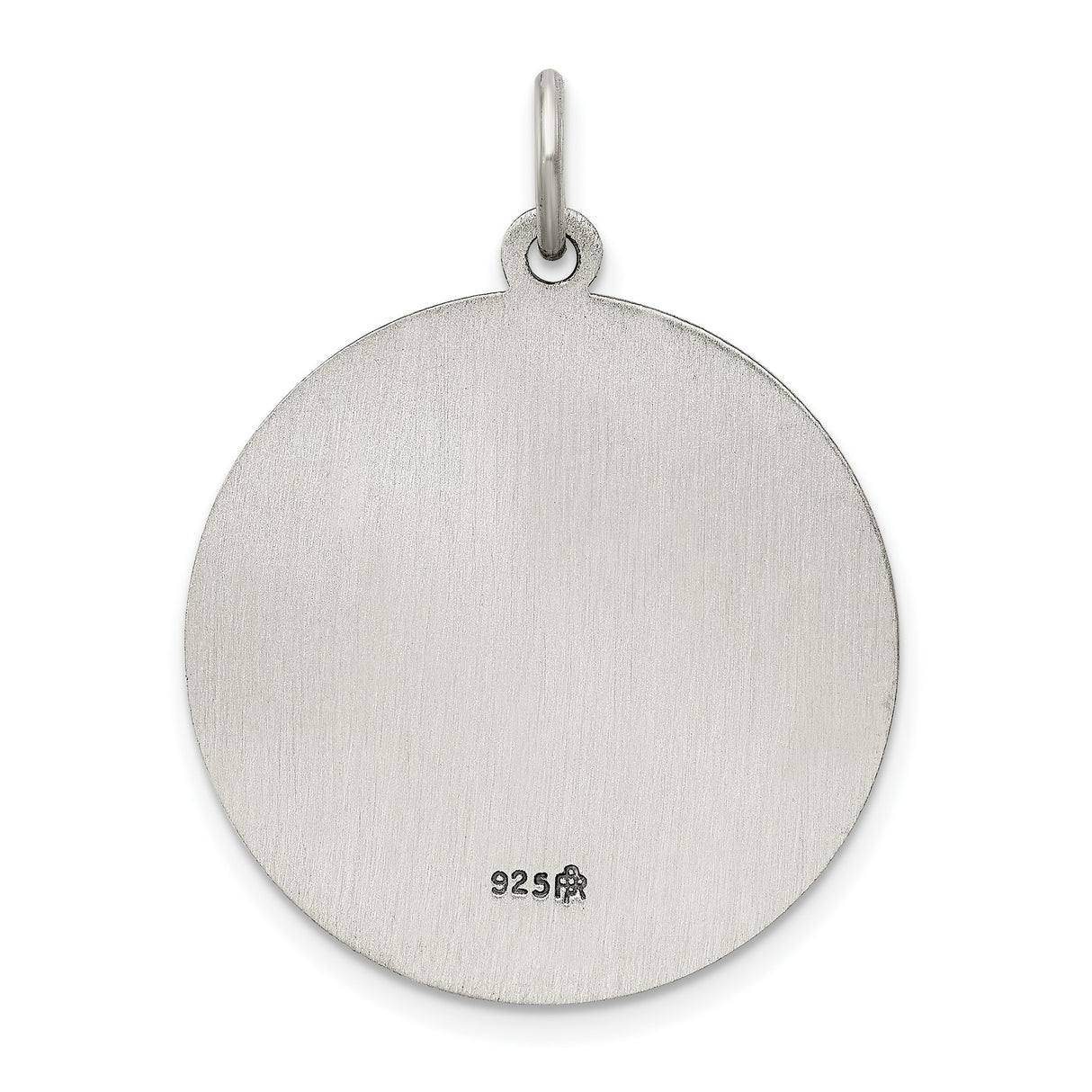 Sterling Silver Saint Florian Medal Pendant with Protect Us Inscription