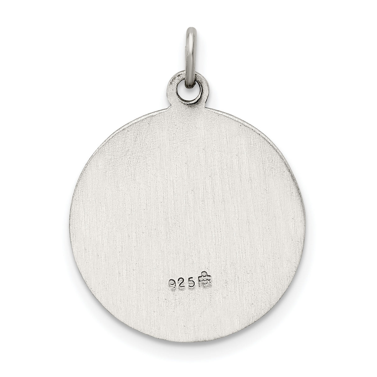 Sterling Silver Our Lady of Guadalupe Pendant, Virgin Mary Medal with Pray for Us Text