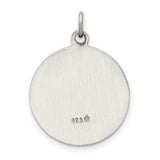 Sterling Silver Our Lady of Guadalupe Pendant, Virgin Mary Medal with Pray for Us Text