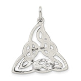 Sterling Silver Celtic Triquetra Knot Pendant, Spiritual Trinity Symbol Jewelry for Women and Unisex Wear