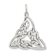 Sterling Silver Celtic Triquetra Knot Pendant, Spiritual Trinity Symbol Jewelry for Women and Unisex Wear