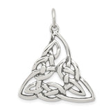 Sterling Silver Celtic Triquetra Knot Pendant, Spiritual Trinity Symbol Jewelry for Women and Unisex Wear