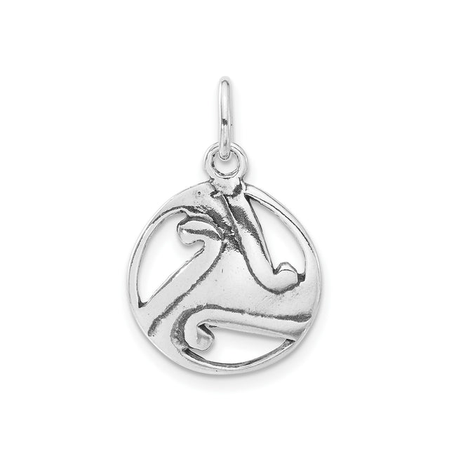 Sterling Silver Celtic Dragon Pendant, Norse Mythology Viking Amulet for Men and Women