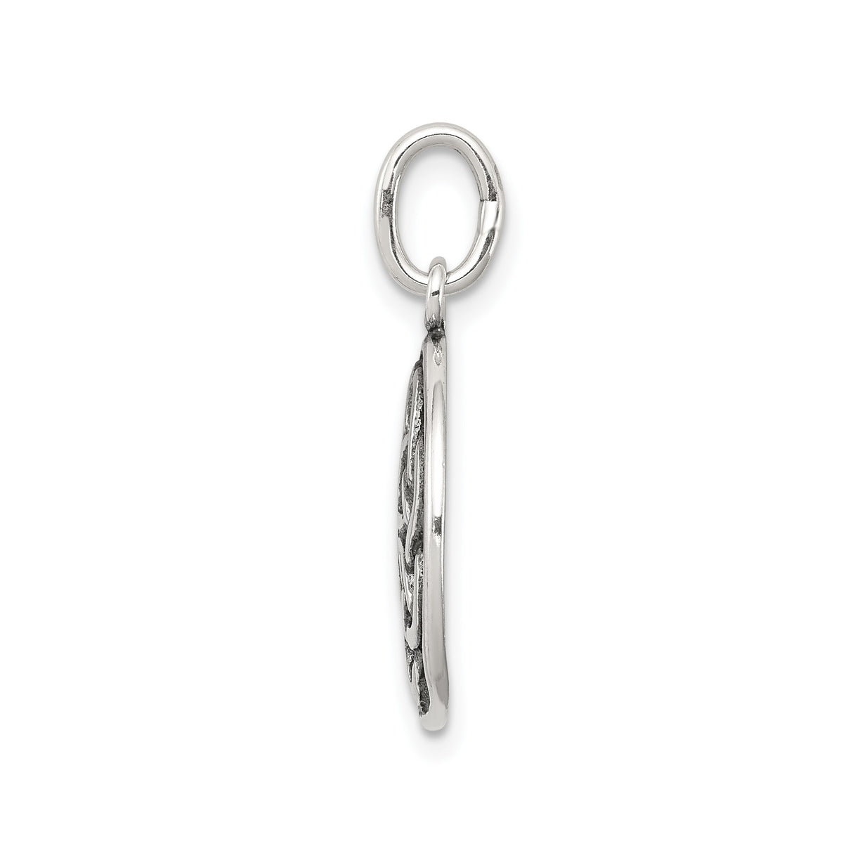 Sterling Silver Celtic Knot Pendant with Interwoven Design, Symbol of Eternity and Unity