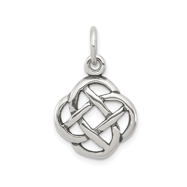 Sterling Silver Celtic Knot Pendant, Symbol of Eternity, Unity, and Spiritual Harmony