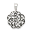 Sterling Silver Celtic Knot Pendant with Interwoven Design, Unisex Pagan or Viking Jewelry