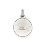 Sterling Silver Four-Leaf Clover Pendant with Real Preserved Clover, Irish Lucky Charm
