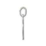Sterling Silver Horseshoe Pendant with Cutout Design and Textured Finish, Western Equestrian Style