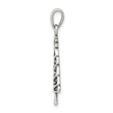 Sterling Silver Christmas Tree Pendant with Star and Garland, Festive Holiday Charm