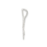 Sterling Silver Snowflake Pendant, Winter Themed Holiday Charm for Women