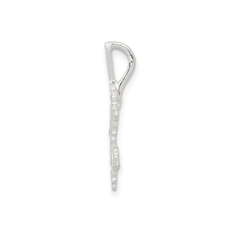 Sterling Silver Snowflake Pendant, Winter Themed Holiday Charm for Women