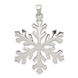 Sterling Silver Snowflake Pendant, Intricate Winter Charm, Nature-Inspired Holiday Jewelry for Women
