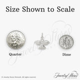 Sterling Silver Angel Pendant with Filigree Detailing, Christian Spiritual Jewelry
