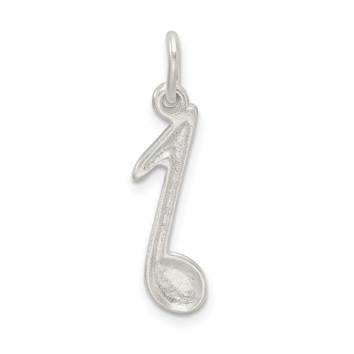 Music Note Charm Pendant in Real 925 Sterling Silver