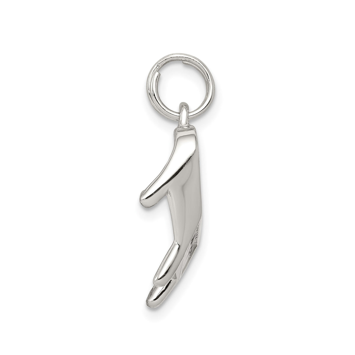 Sterling Silver Grand Piano Pendant with Black and White Enamel Keys, Musical Charm Jewelry