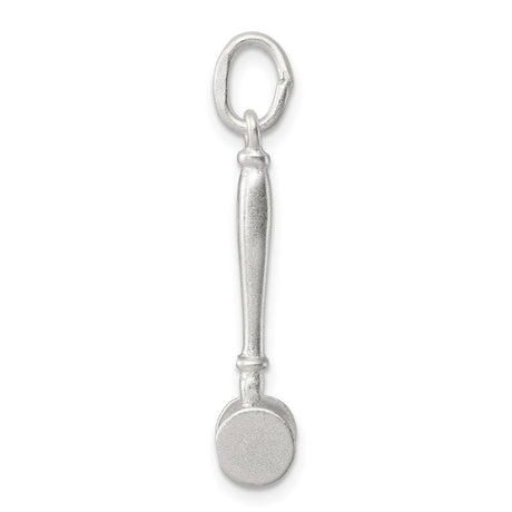 Sterling Silver Gavel Pendant, Mini Judge Hammer Charm Symbolizing Justice and Law