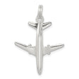 Sterling Silver Airplane Pendant with Detailed Jet Design for Travel and Aviation Lovers